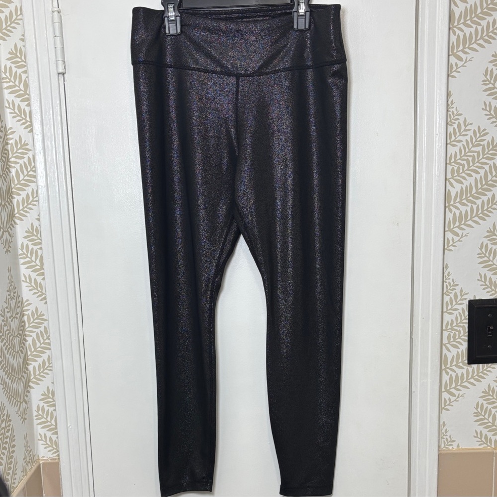 Nike Dri-Fit Shimmering Black Leggings Women Size Large
